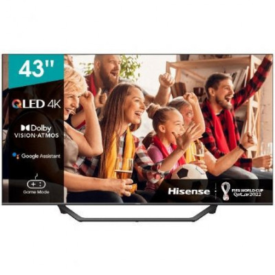 TV Led Hisense QLED TV 43A7GQ 43" Ultra HD 4K Smart TV WiFi
