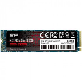 Disco SSD Silicon Power A80 256Gb M.2 NVMe PCie Gen 3x4 3400 Mb/s 2280