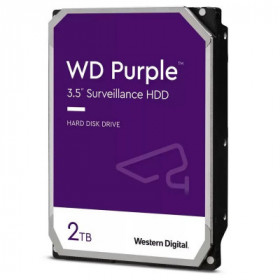 Disco Duro Western Digital WD Purple Surveillance 2TB 3.5" SATA III 256MB