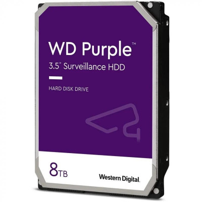 Disco Duro Western Digital WD Purple Surveillance 8TB 3.5" SATA III 128MB