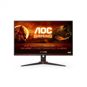 Monitor AOC 24″ VA Full HD 4Ms 165Hz Vga Hdmi Dp Usb Multimédia Pivot Preto