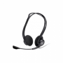 Auscultadores Logitech PC 960 com Microfone Usb Pretos