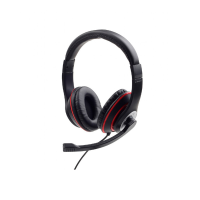 Auscultadores Gembird Stereo MHS-03 3.5MM Preto Vermelho