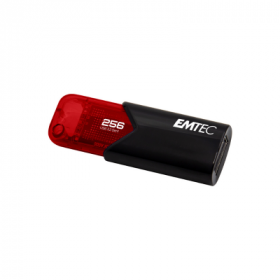 Pen Drive Emtec B110 256Gb Click Easy Usb 3.2 Vermelha