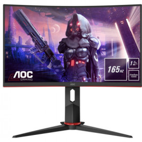 Monitor Gaming Aoc 24" Curvo Preto Led 1ms 165Hz
