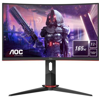 Monitor Gaming Aoc 24" Curvo Preto Led 1ms 165Hz