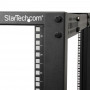 StarTech.com 4POSTRACK25U armário rack 25U Rack independente para servidor Preto