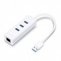 Adaptador Usb3.0 TP Link Rede RJ45 GigaBit e HUB 3 Portas