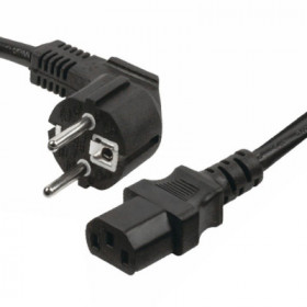 Cabo Alimentação Schuko Macho 3P / Iec C13 Fêmea 10M Preto