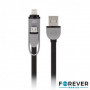 Cabo Usb-A 2.0 Macho / Micro Usb-B E Apple 8P 1M Preto